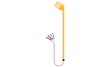 &Eacute;lectrodes laryng&eacute;es adh&eacute;sives flexibles